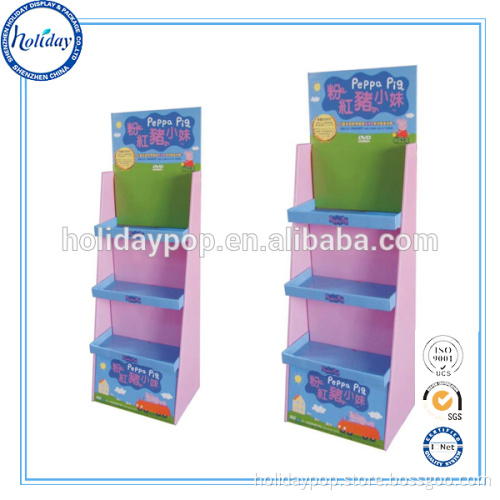 350gsm CCNB + K3 3mm cardboard floor display CMYK printing glossy lamination